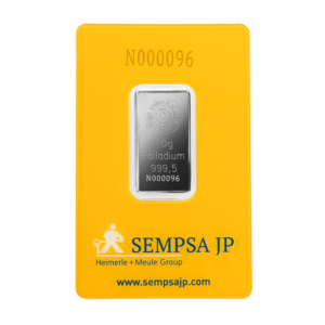 Lingote de Paladio de 10 g Sempsa