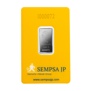 Lingote de Platino de 10 g Sempsa
