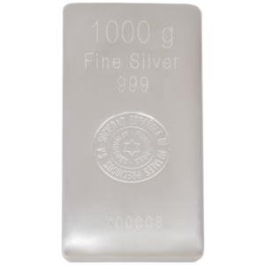 LINGOTE PLATA 1000G CARA