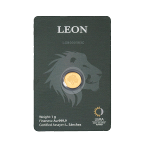 Moneda Leon Alderney 1 g