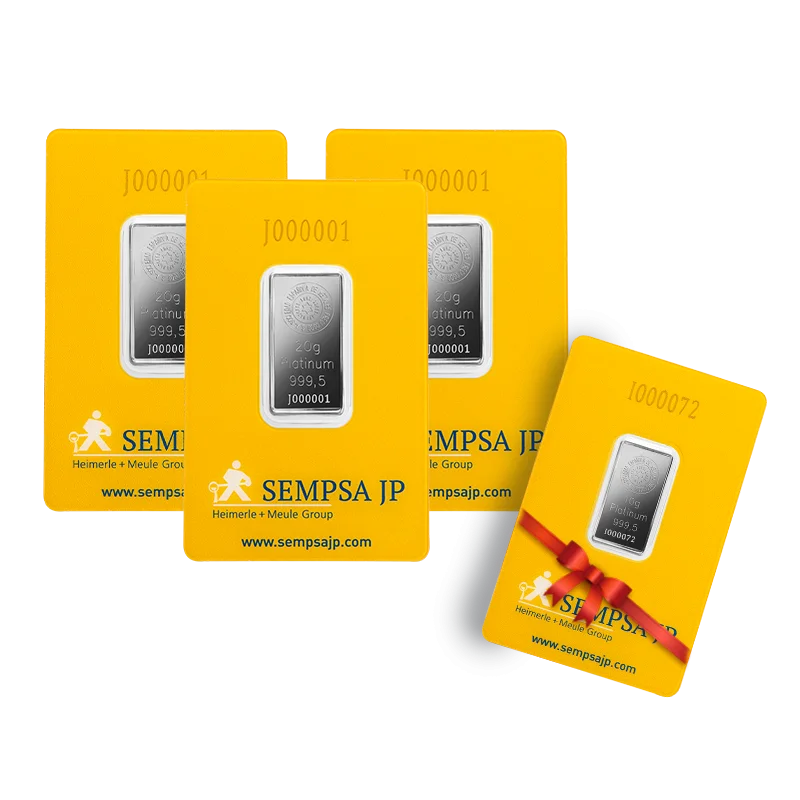 Pack Lingote de platino de 20g