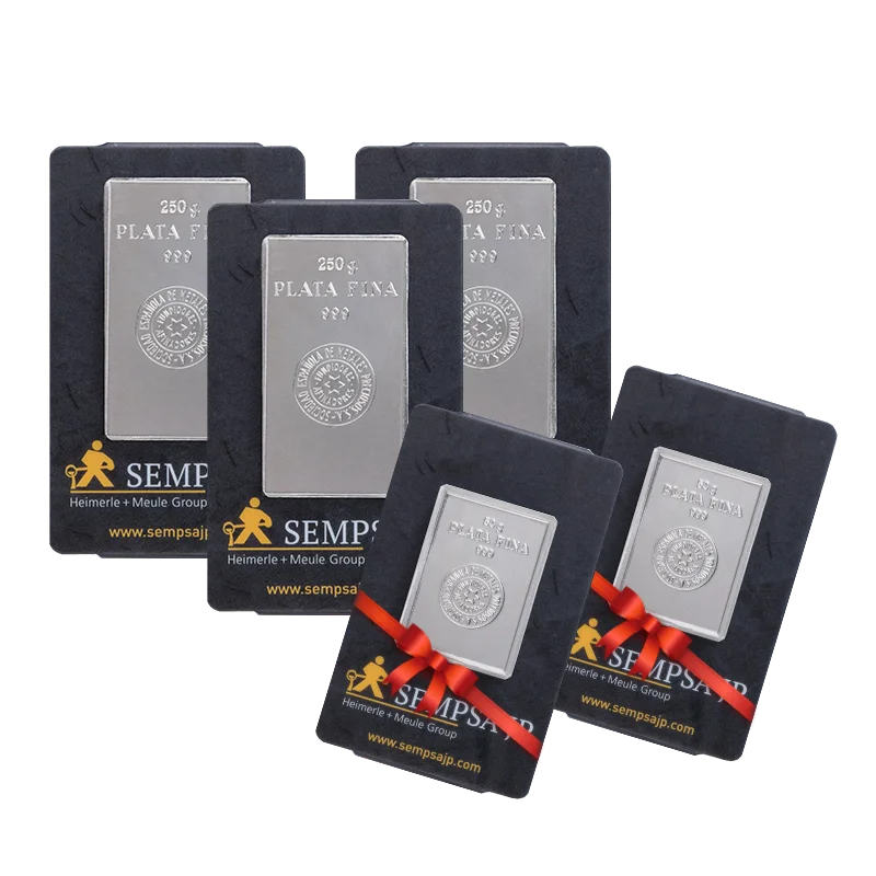 Pack lingotes de plata de 250g
