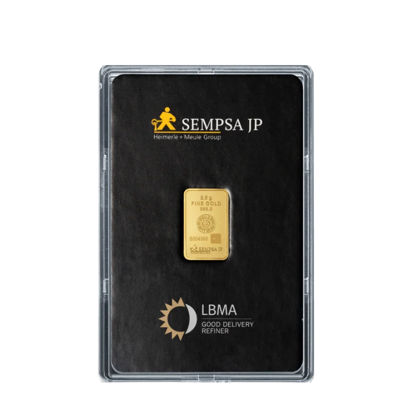 LINGOTE ORO 2,5 G CARA