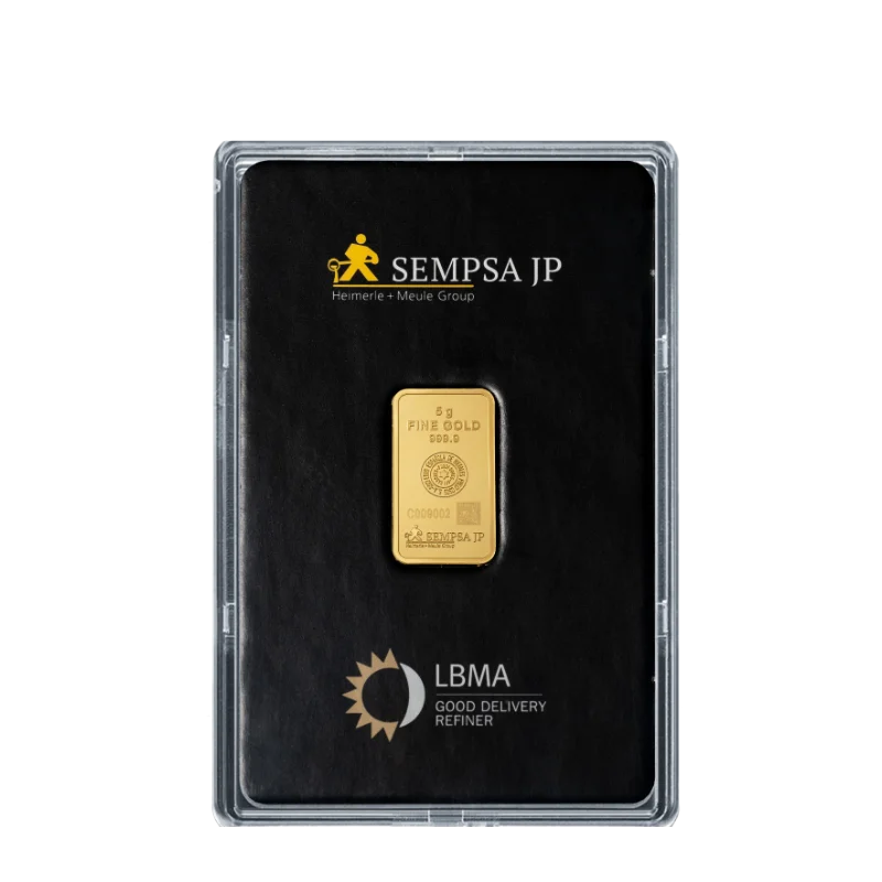 LINGOTE ORO 5 G CARA