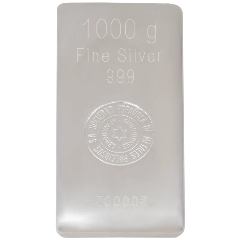 LINGOTE PLATA 1000G CARA