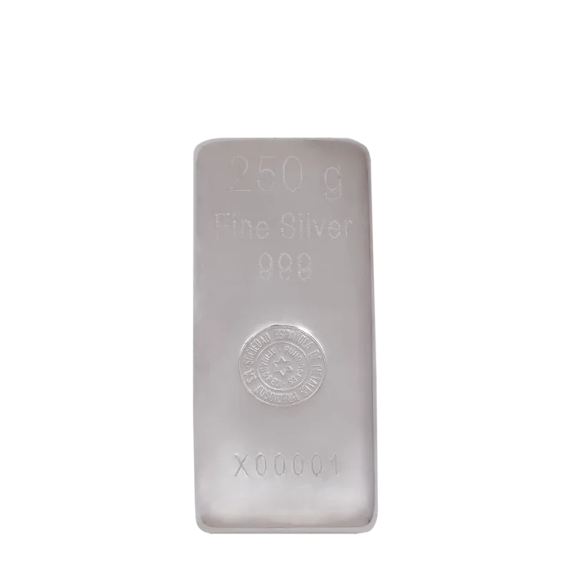 LINGOTE PLATA 250G CARA
